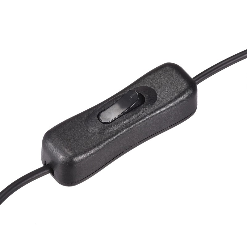 USB Cable with On/Off Switch, USB Male to Female Extension Cord 2M Black, for LE gallery