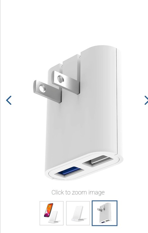 iHome Charging Stand Dual Usb Wall Charger. BRAND NEW gallery