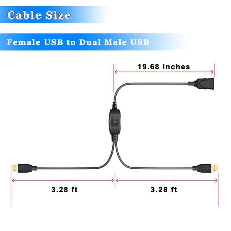 Printer Splitter for Computers USB A Splitter 1 in 2 Out for Share Printer/Sc... gallery