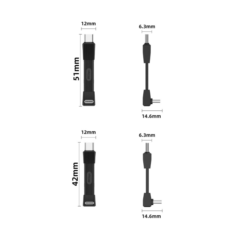 240W Fast Charging Type C Cable 80Gbps Portable Flexible Device Charging Line gallery