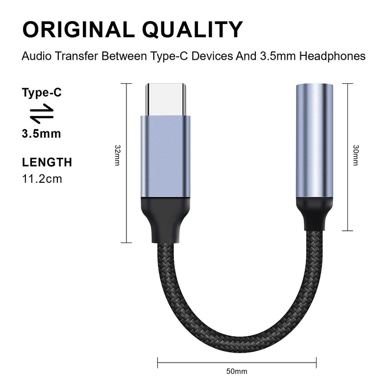 For iPhone 16 Pro Max USB Type C to 3.5mm Aux Jack Adapter Earphone Dongle Cable gallery