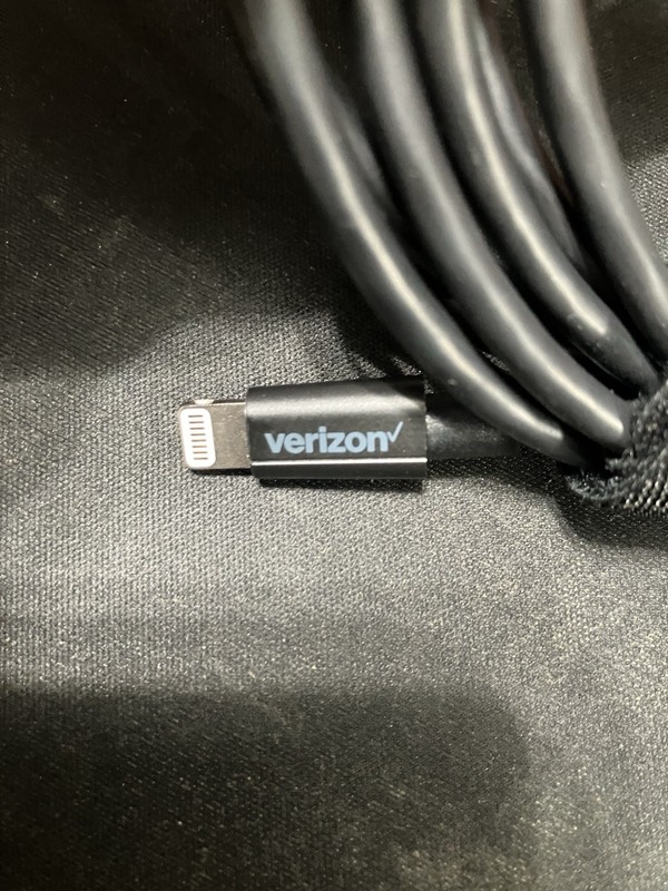 Verizon Charging & Data Sync Cable Black USB For iPhone gallery