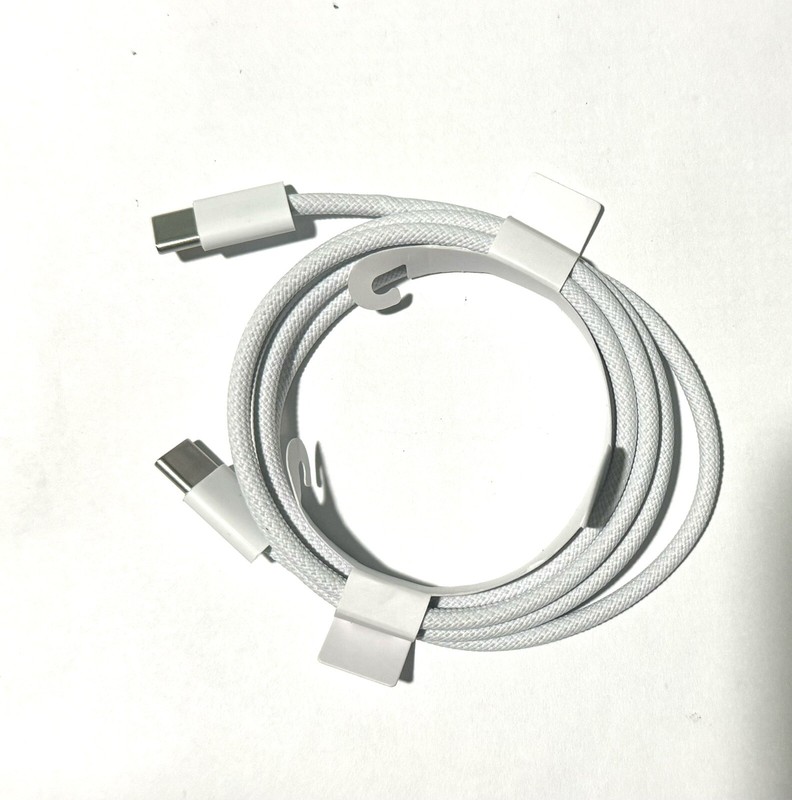 3ft Type C Fast Charging Cable W/ Adapter- White For iPhone 15 Series. Generic gallery