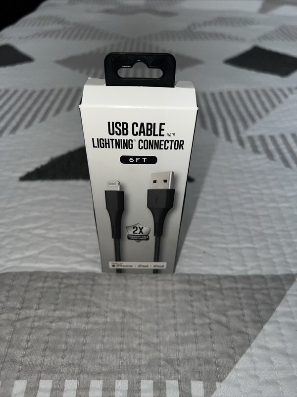 Luxshare Braided DuPont Fiber Connector USB Cable For iPhone/iPad, 6ft
