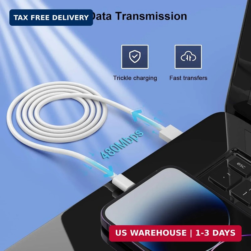 Estbuc iPhone Charger [Apple MFi Certified] 5pack 10FT Long Lightning Cable Fast gallery