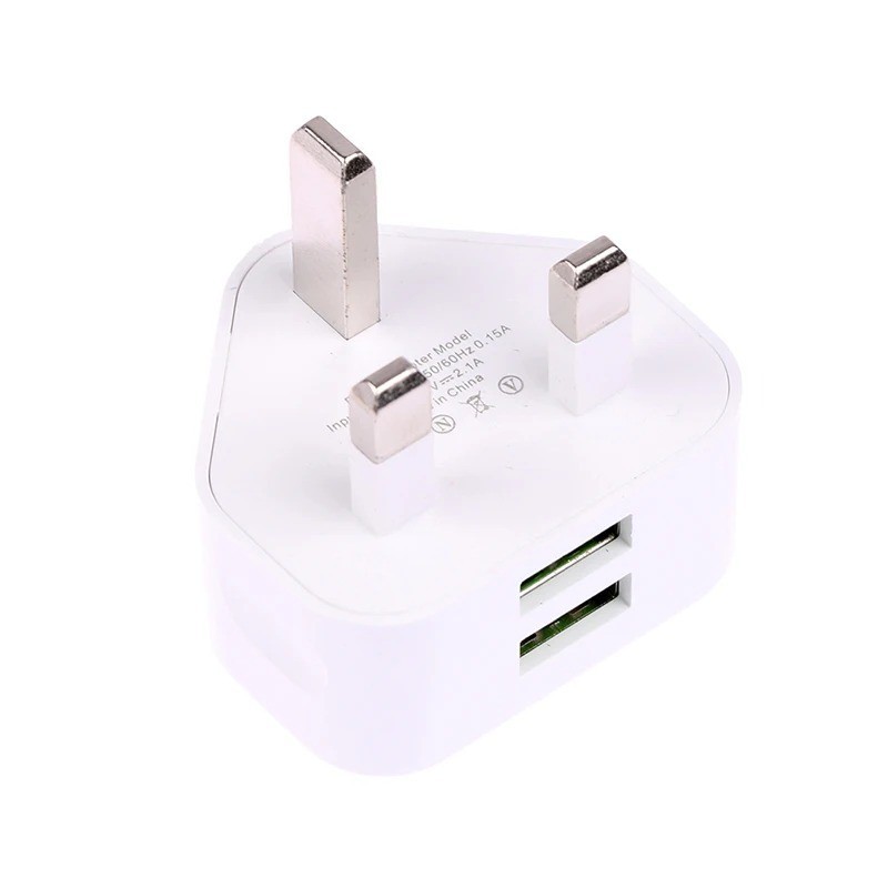 Universal UK Plug 3 Pin Wall Charger Adapter With 1/2 USB Ports Charging Chargin gallery