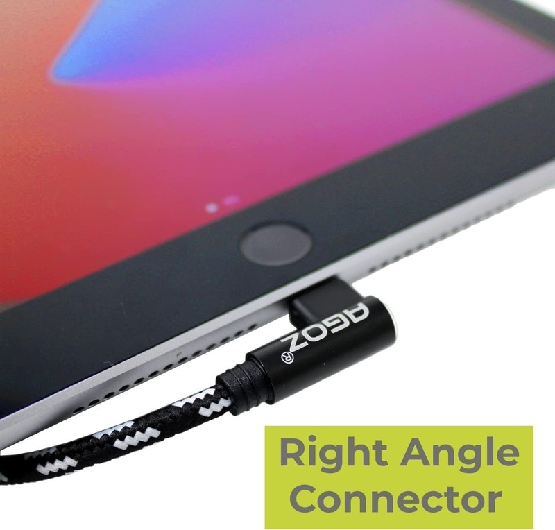 90 Degree Elbow USB A to USB C Cable - 6 Inch Nylon for DJI & Samsung Devices gallery