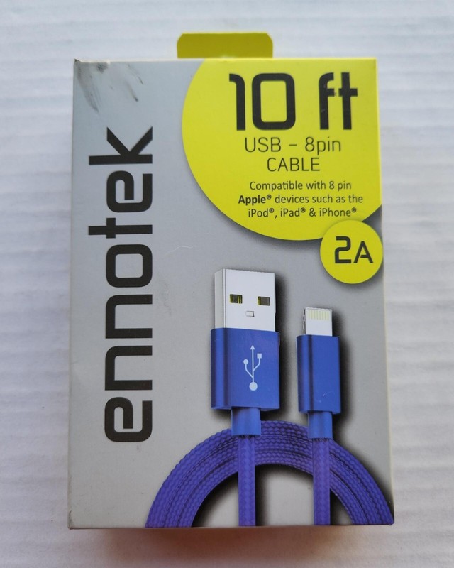 Ennotek 10 Feet USB - 8 Pin Cable - Compatible with 8 Pin Apple Devices iPhone gallery