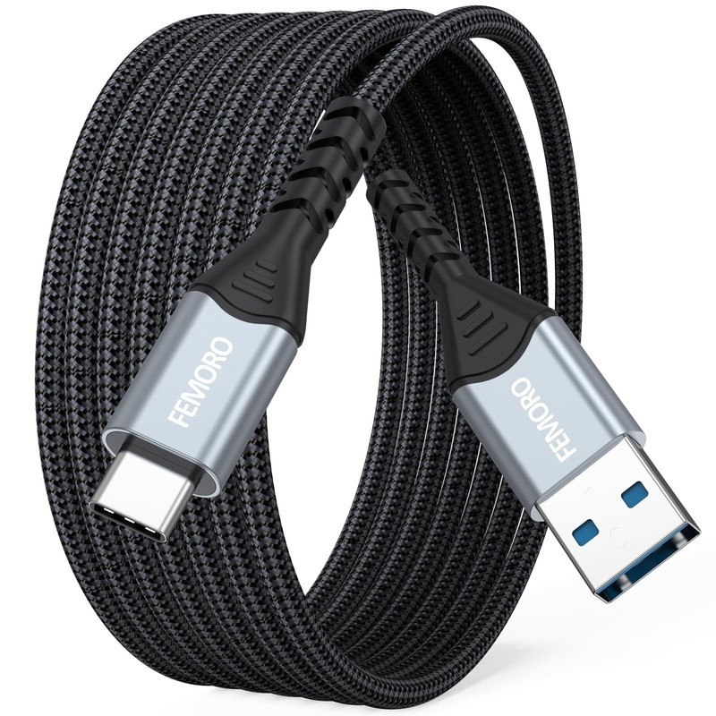 USB Cable 15ft Fast Charging 18W, 480Mbps Data Transfer Extra Long USB A to U…