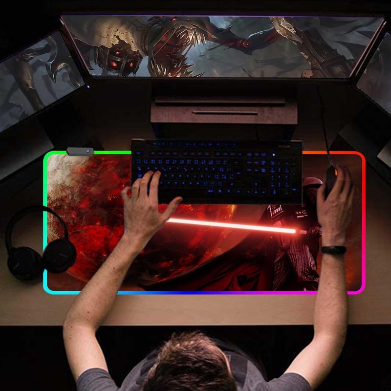 Large Gaming RGB Mouse Pad Custom Mouse Pads, Mousepad with Non-Slip Rubber B... gallery
