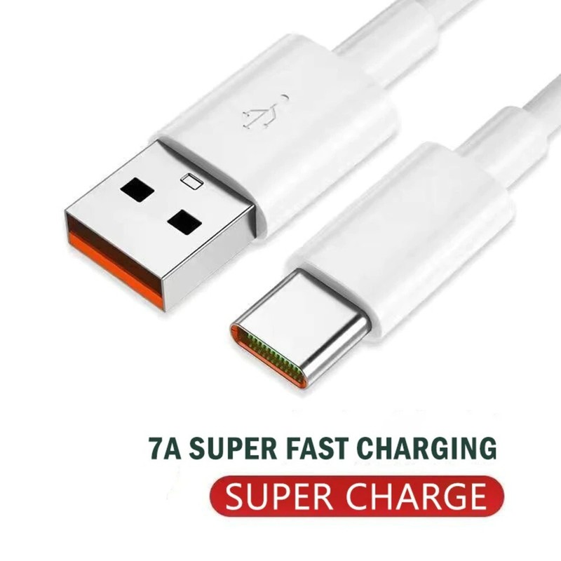 7A USB Type C Fast Charge Cable for Huawei P40 P30 Mate 40 for Xiaomi Mi 12 Pro gallery