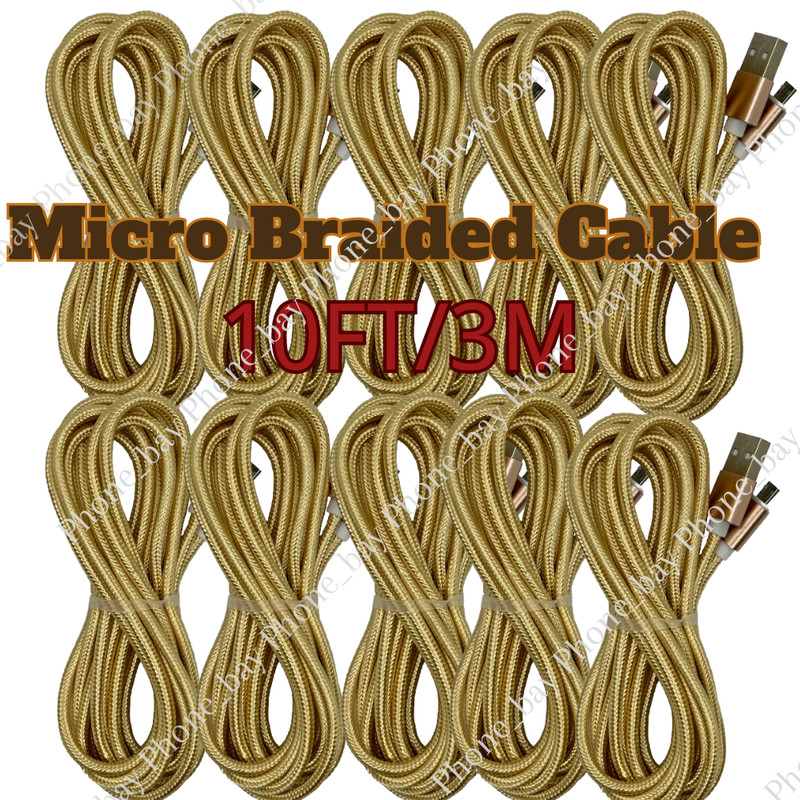 Heavy Duty Micro USB Fast Charger Data Cable Cord For Samsung Android HTC LG Lot