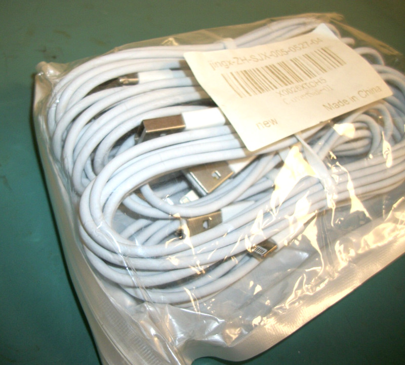 5-Pack JINGX-ZX-SJX-005-0527-04 CovertSafe-01 Iphone USB Cables White gallery