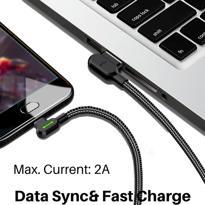 3-Pack 90 Degree 3M Long USB Fast Charger Cable Cord For iPhone 14 13 12 11 XR gallery