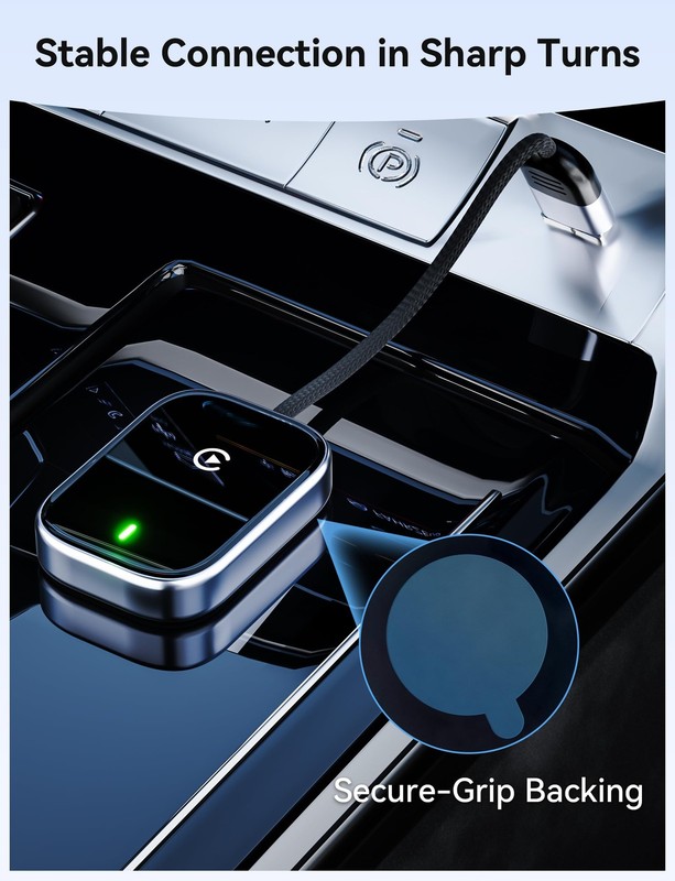 Adaptador Inalámbrico Apple CarPlay para iPhone 15 16 17 Pro Max USB Tipo C gallery