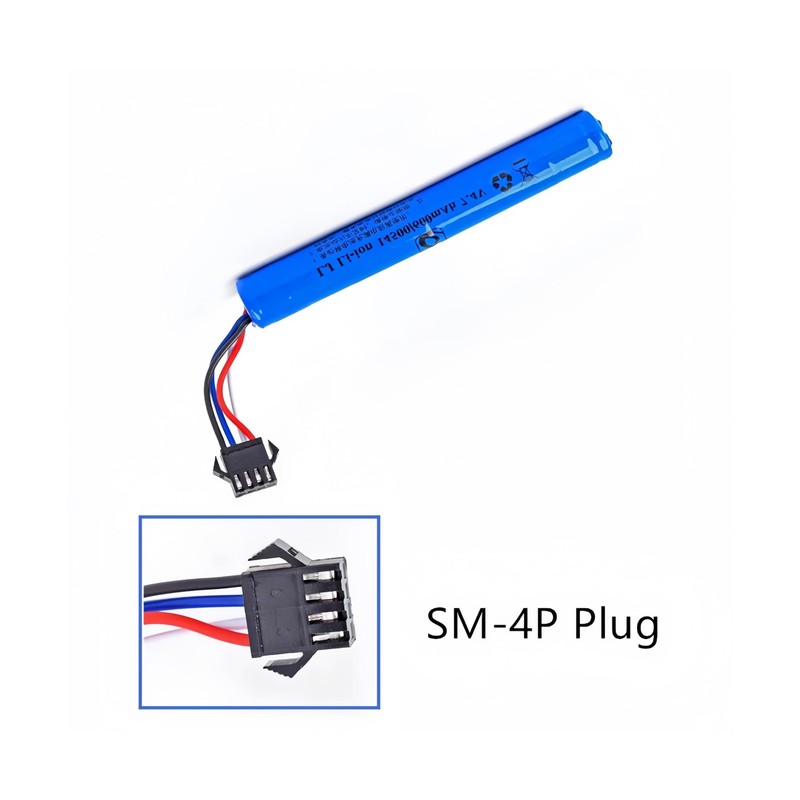 7.4V 600mAh 1450cell Li-ion Battery with SM-4P Plug and USB Cha... USA FAST SHIP gallery