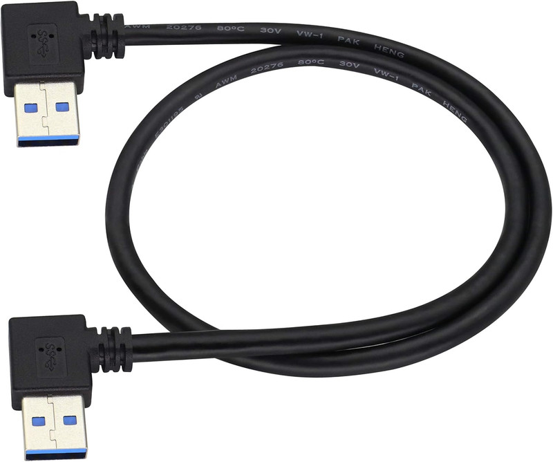 90 Degree 3.0 a USB Cable Left & Right Angle USB 3.0 a to a Male Charging
