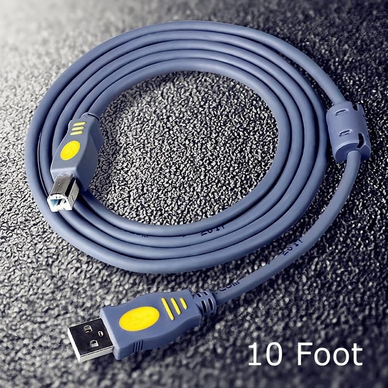 Qjin USB 2.0 Printer Cable for HP Deskjet 2755E, 2855E, 4155E, 4255E, 3755, 3772 gallery