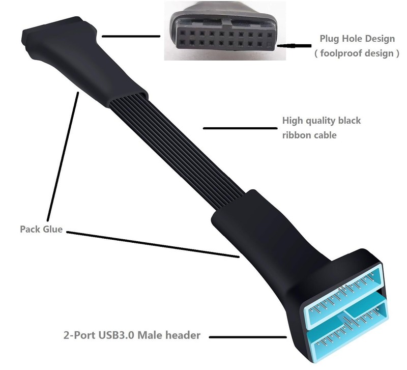 Usb 3.0 Header Splitter Extension Cablemotherboard Usb 3.0 Internal Hub Splitter gallery