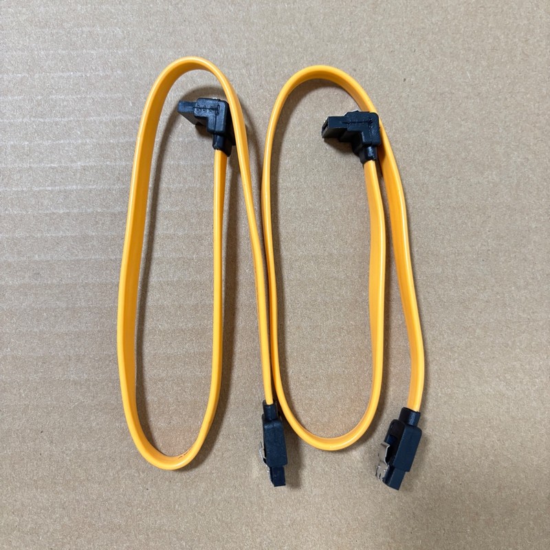 2pcs SATA 3.0 Cable SATA 3.0 6GB/s Right Angle Hard Drive Data Cable,Yellow,40cm gallery