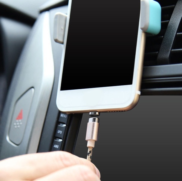 iPhone 12/11/X/8/7/6/5 Apple 3 Ft/1M Magnetic 8 Pin to USB Braided Charger Cable gallery