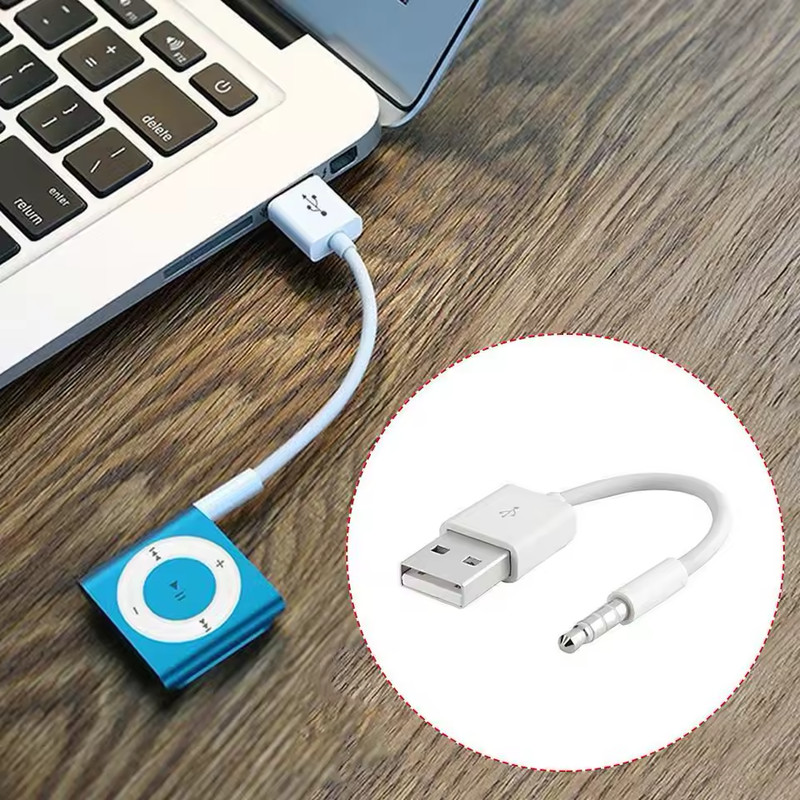 USB Charger Data SYNC Cable for Apple iPod Shuffle 3rd 4th 5th 6th 7th Gen 3.5mm gallery
