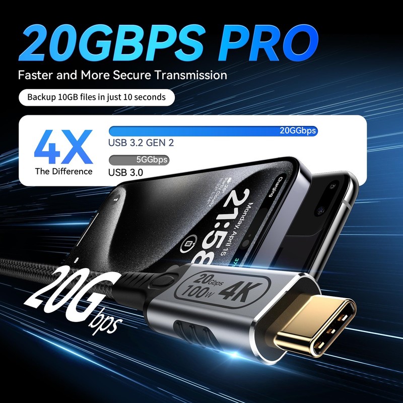 USB c Long Charging Cable,usbc to usbc 16.5ft/5M,20gbps USB c Cable, USB c 3.... gallery
