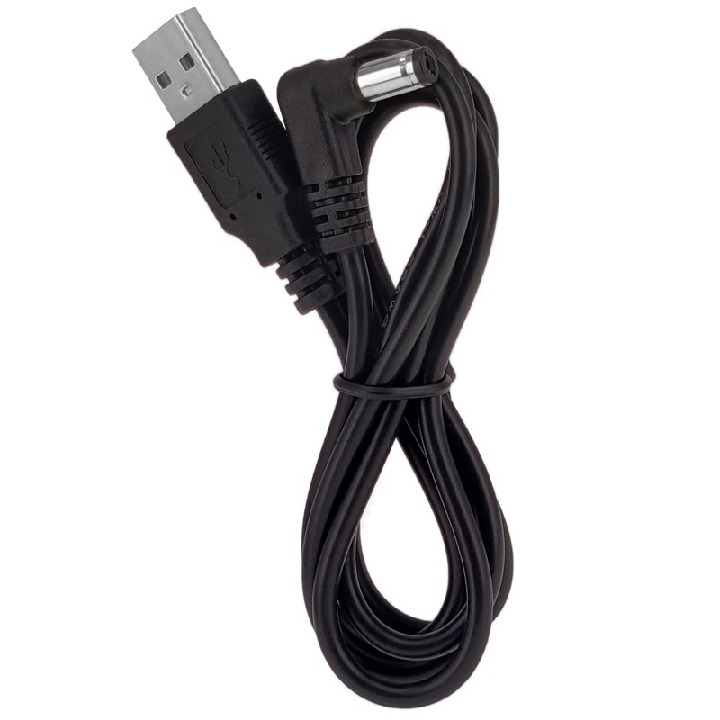 USB to DC 5.5x2.1mm Power Cord, 2-Pack 3FT USB 2.0 A to DC 5V Power Plug Char... gallery