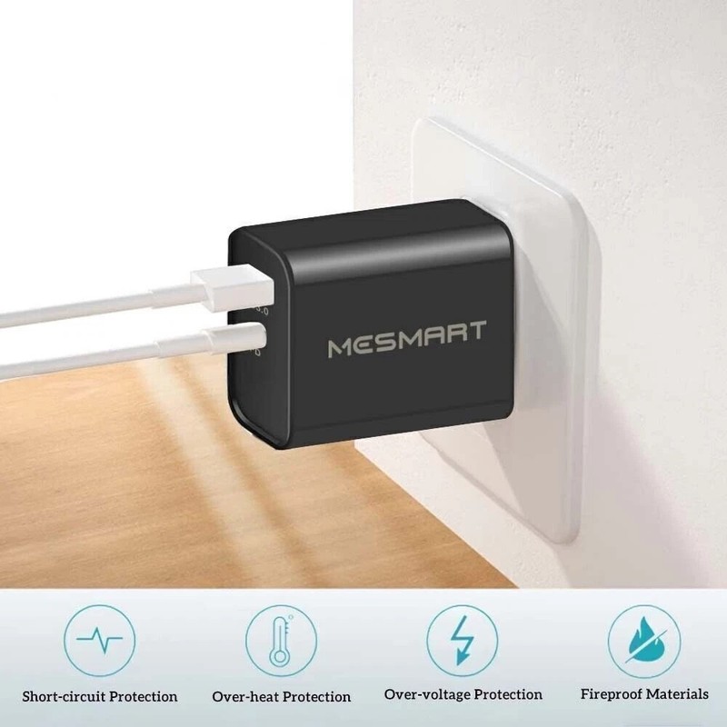 Fast USB+Type C Wall Charger Adapter For iPad Pro 12.9 iPhone 16 Pro Max 17 Plus gallery