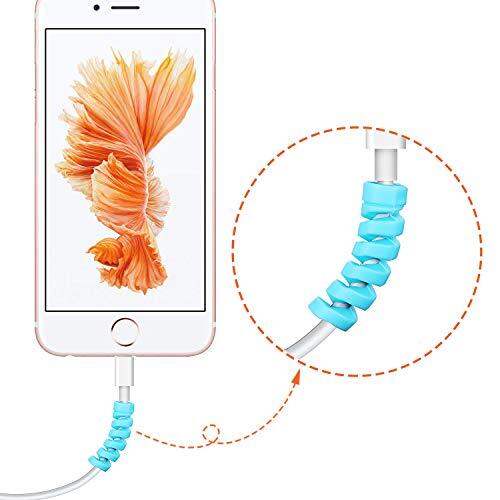 120 Pack Charging Cable Protector Spiral Tube Wire Protectors Cord Sleeve gallery