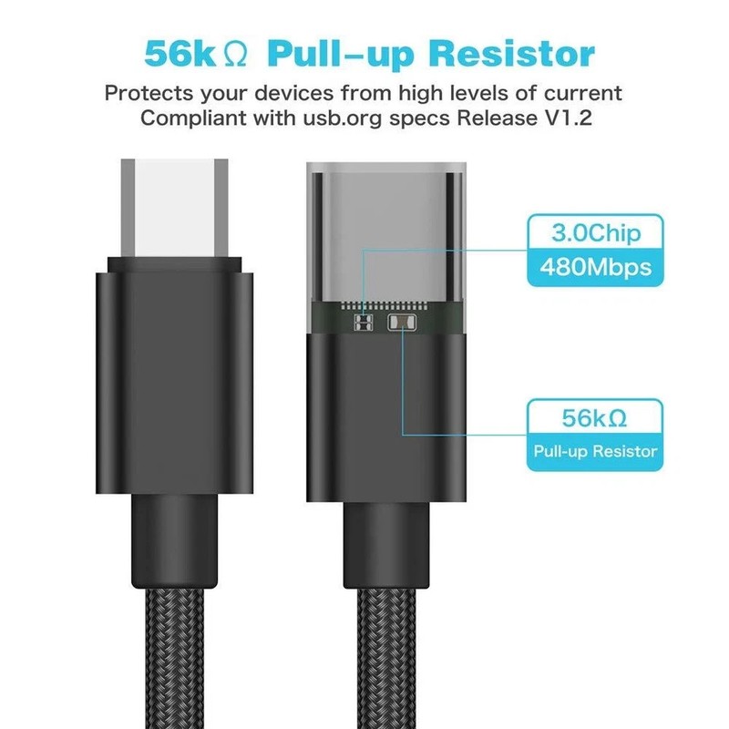 USB C to Micro USB Adapter, KUXIYAN (2 Pack) Type C Female to Micro USB Male gallery