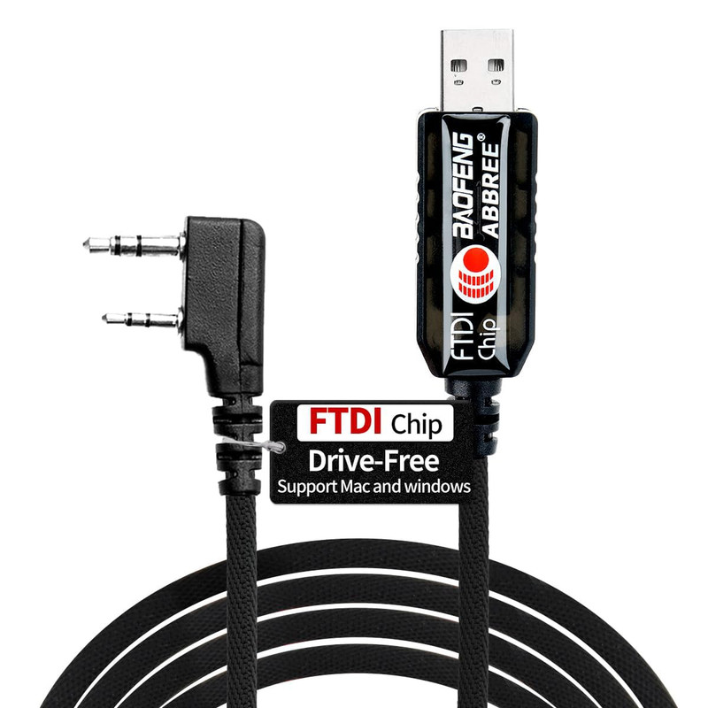 FTDI USB Programming Cable for Ham Radio UV-5R K-Type Compatibility Windows Mac gallery