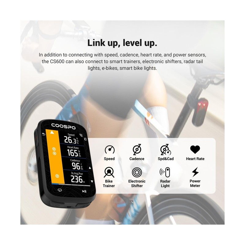 COOSPO Color Touchscreen GPS Bike Computer CS600, Wireless IPX7 Waterproof Cy... gallery