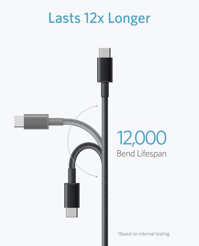 Anker Powerline+ USB-C to USB-A 2.0 Nylon-Braided Charging Cable 6ft gallery