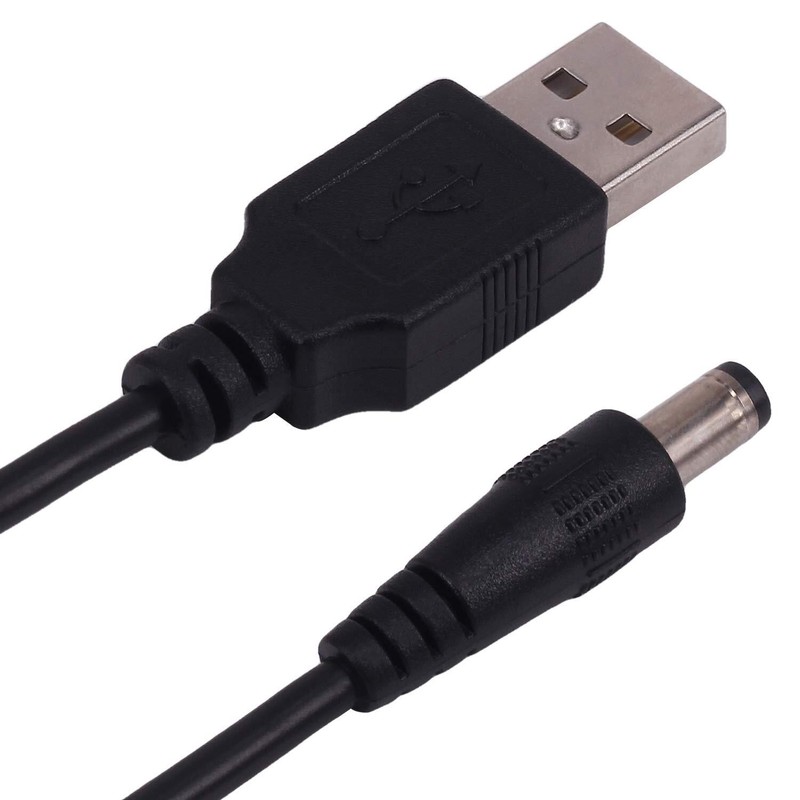 Usb To Dc Power Cord 2 Pack 0.25m Usb 2.0 A Type Male To Dc 5.5 X 2.1mm Dc Plu gallery