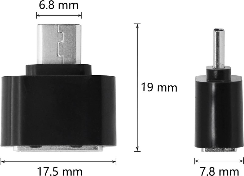 NEW 2-PACK Micro USB OTG Adapter, Micro USB Male to USB 2.0 Female ON THE GO gallery
