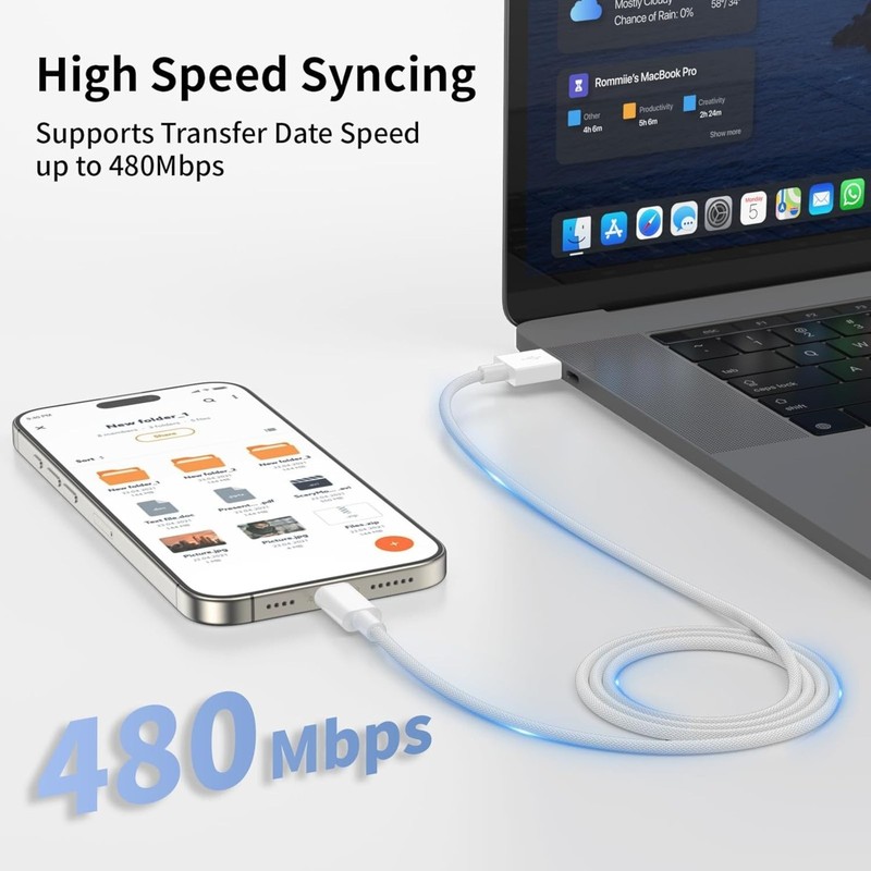 3-Pack 10FT USB A to USB C Cable for CarPlay Fast Charging Type-C Mobile Devices gallery