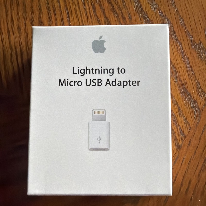 Apple Lightning to Micro USB Adapter A1477 ME869LL/A NEW Genuine OEM