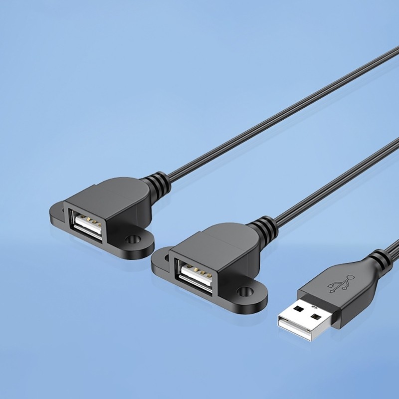 USB Power Extender Cord USB Splitter Y Cable Extender Hub 5V3A Charging Wire gallery