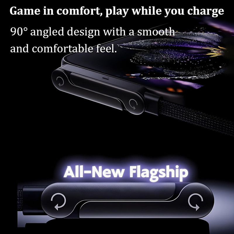 2-In-1 Invisible Stand Charging Cable, Multi Charger Cord with Type C Multi-Angl gallery