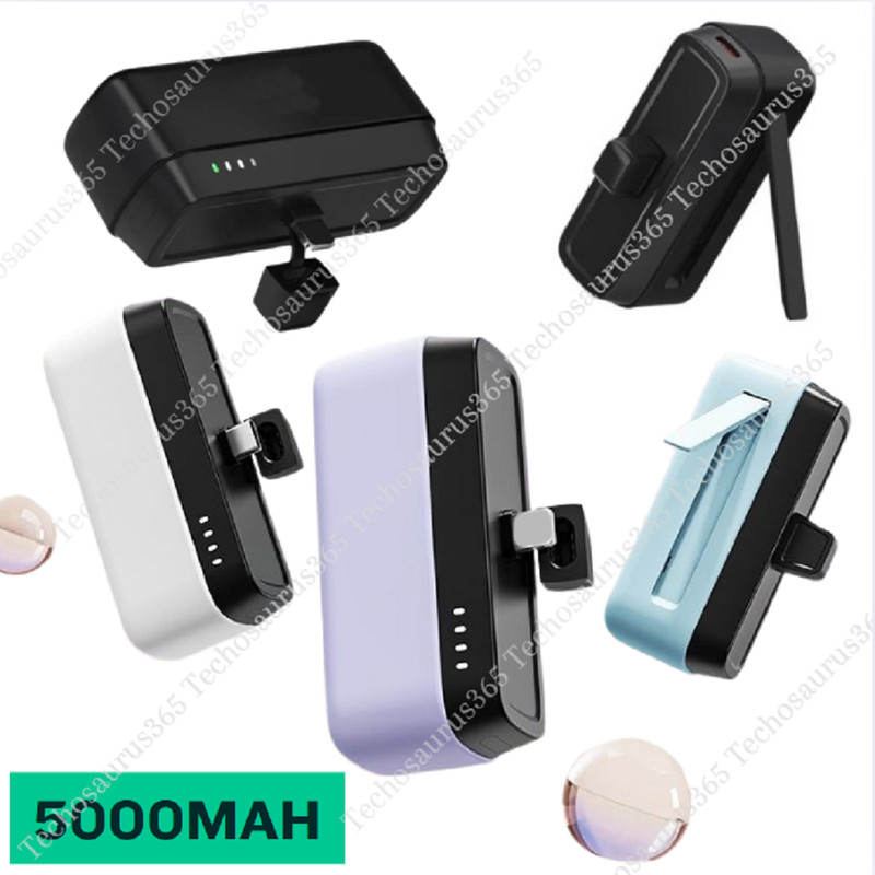 5000mAh Mini Power Bank Portable Fast Charger External Battery For iPhone Type C