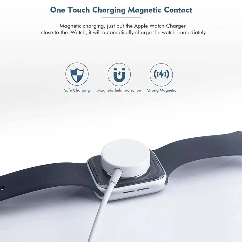 Replacement for Watch Charger Magnetic Fast Charging Cable - White gallery