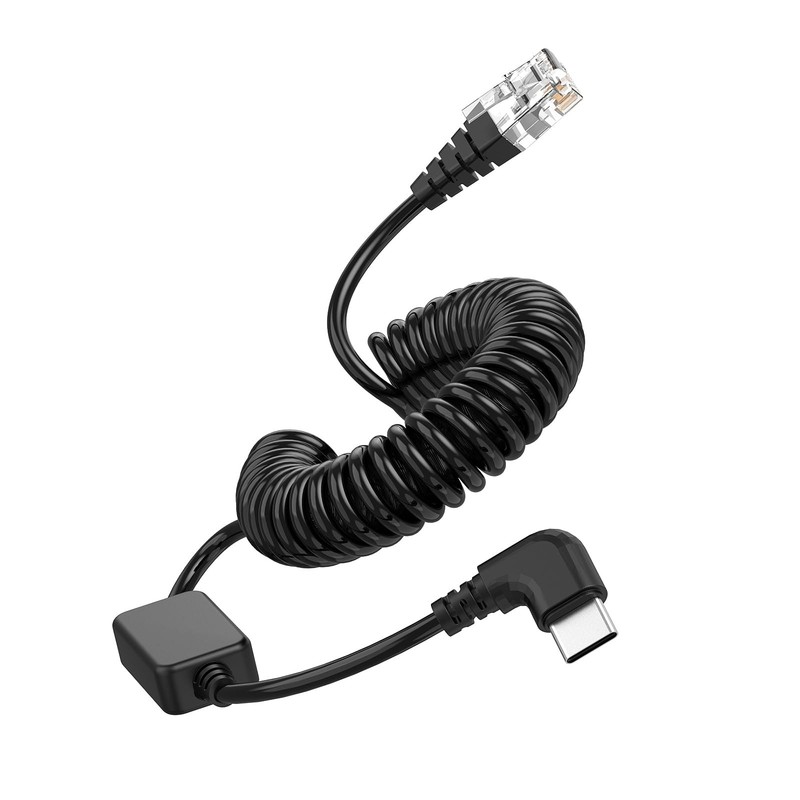 Coiled USB C to RJ11 Power Cord for Uniden Radar Detectors – Compatible with …