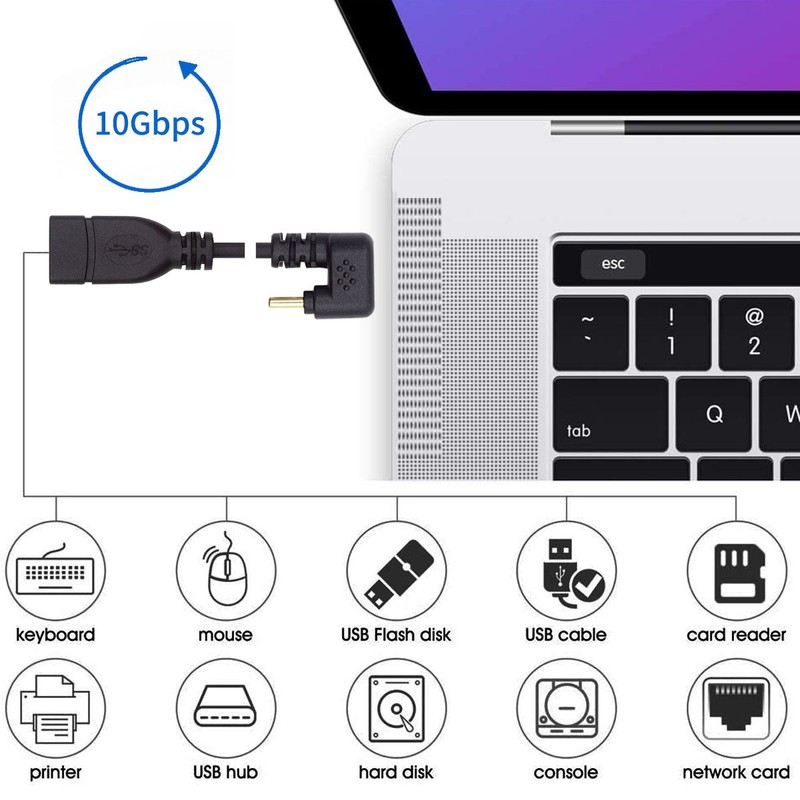 Chenyang USB 3.1 Type-C Male to USB 3.0-A Female OTG Data Power 10Gbps Cable gallery