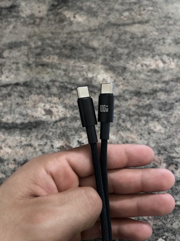 OUDAKX USB-C to USB-C Cable 1M Fast Charging 100W 480Mbps Nylon Black Universal gallery