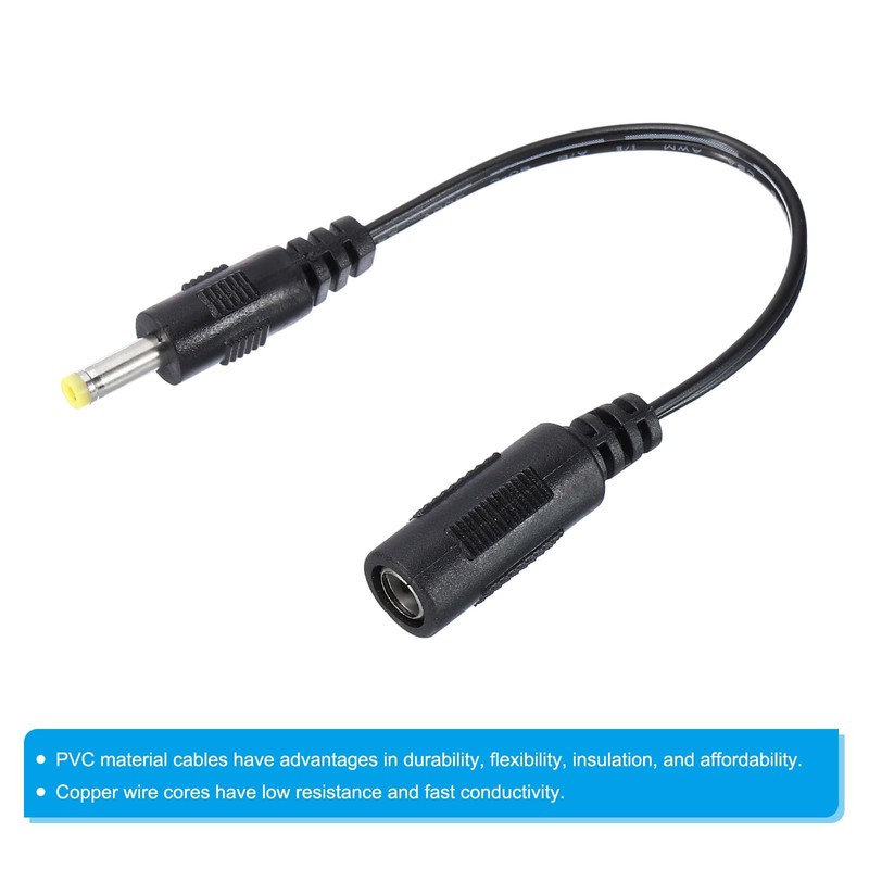 PATIKIL 0.6Ft DC 5.5x2.1mm Female to DC 4.0x1.7mm Male Power Cable, 4 Pcs Wir... gallery