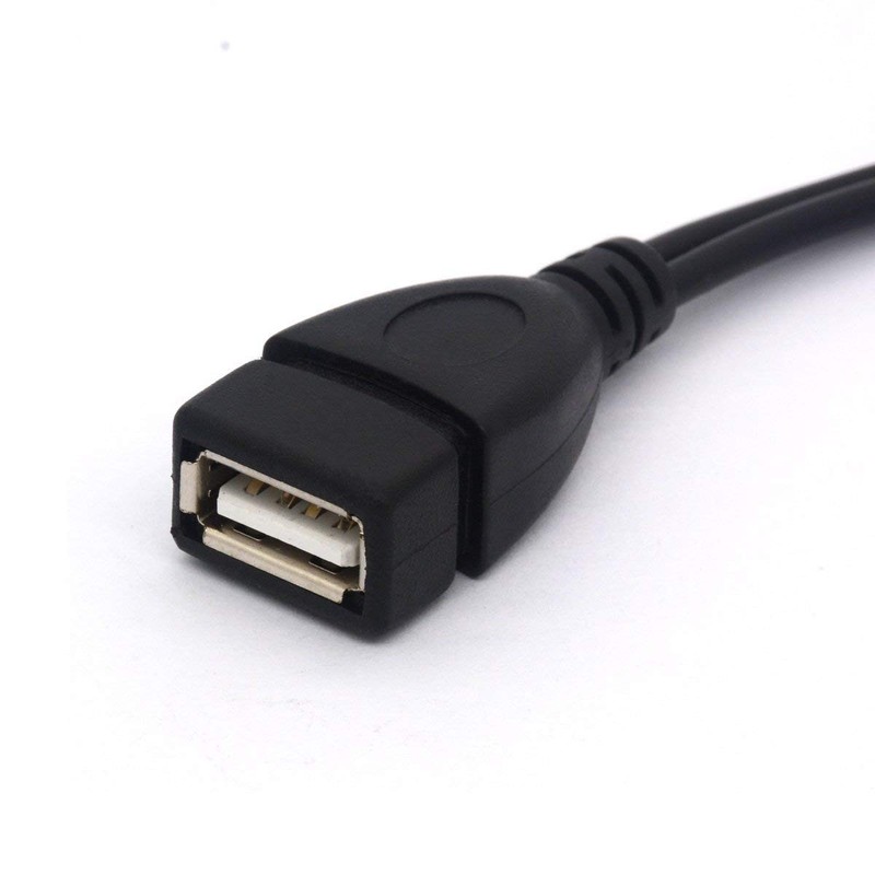 Micro USB OTG Splitter Cable USB 2.0 A Female to Micro USB Male 5-Pin Female gallery