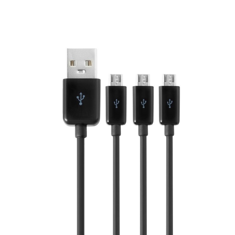 Micro USB Splitter Cable 3FT, 1 to 3 USB-A to Multiple USBMicro Extender Cord... gallery
