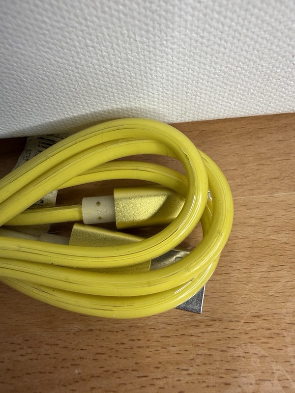 3ft Yellow Micro-USB Charging Cable - Gold Finish - Universal for JBL/Android gallery