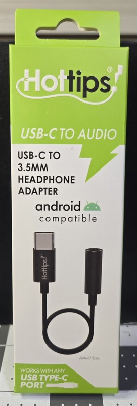 Hot Tips USB-C To Audio USB-C To 3.5MM Head Phone Adapter Android Compatible